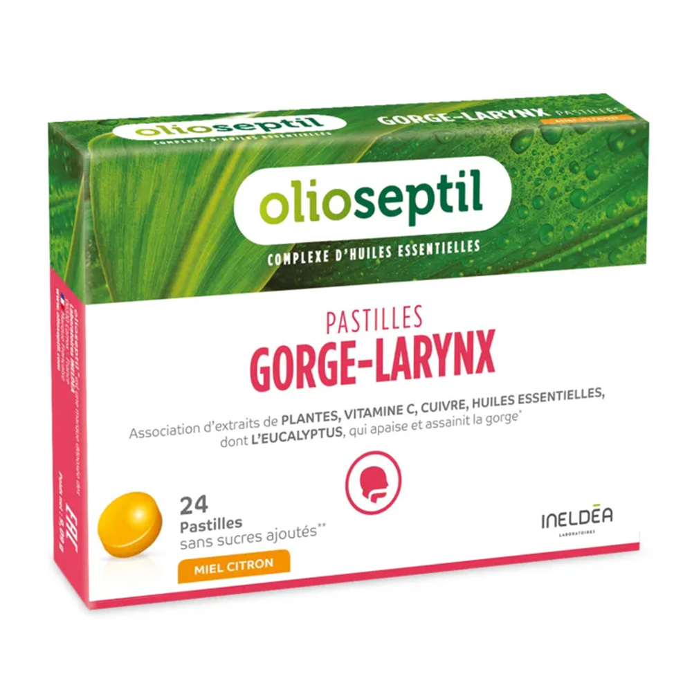 Gorge Larynx Olioseptil, 24 pastile, Ineldea Laboratoires