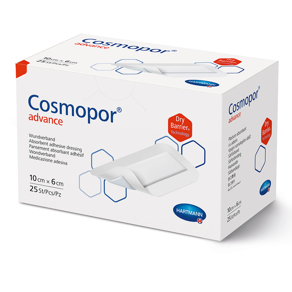 Hartmann Cosmopor Advance 10/6cm x 25 plasturi