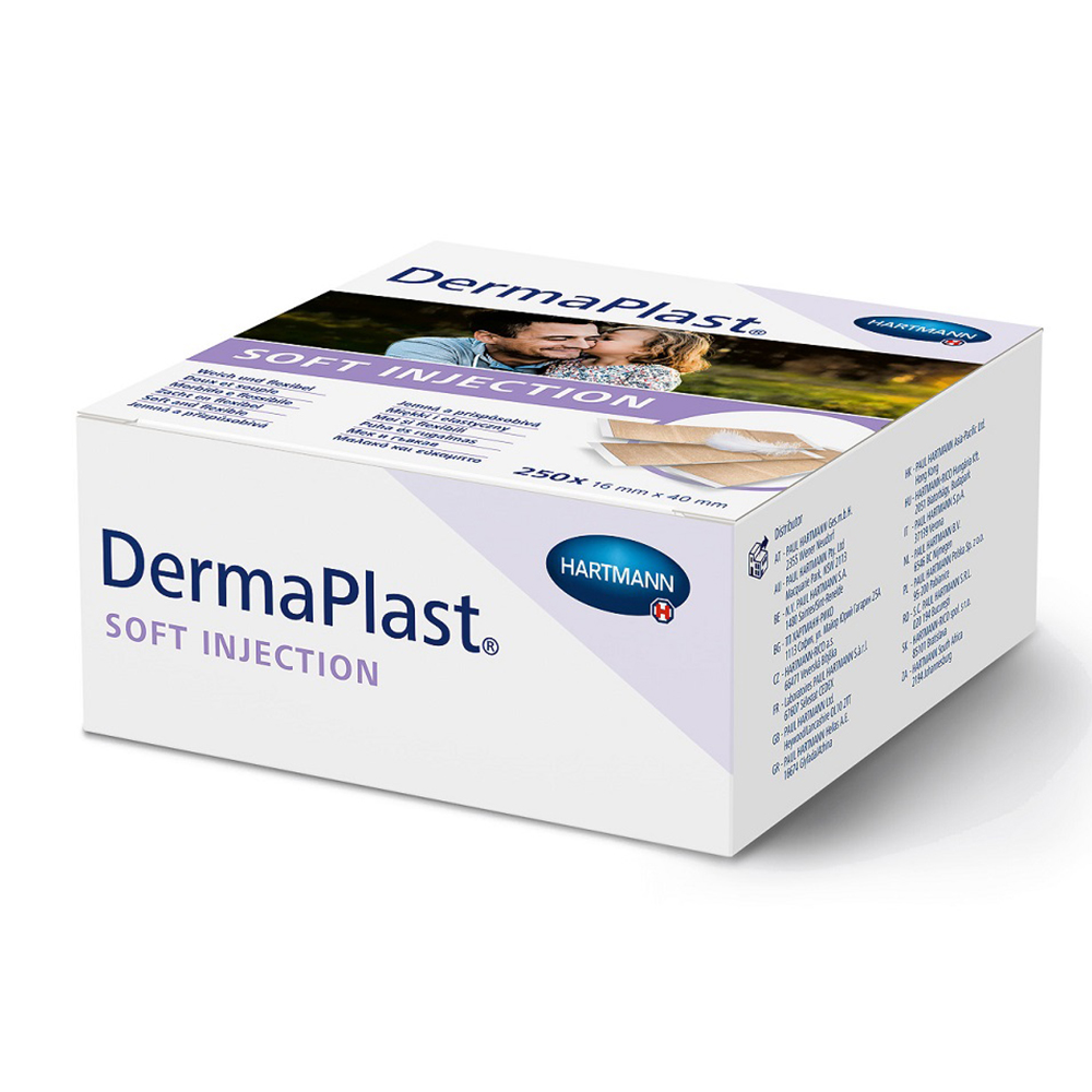 Plasturi post injectie stripuri DermaPlast Soft, 1,6x4 cm, 250 bucati, Hartmann