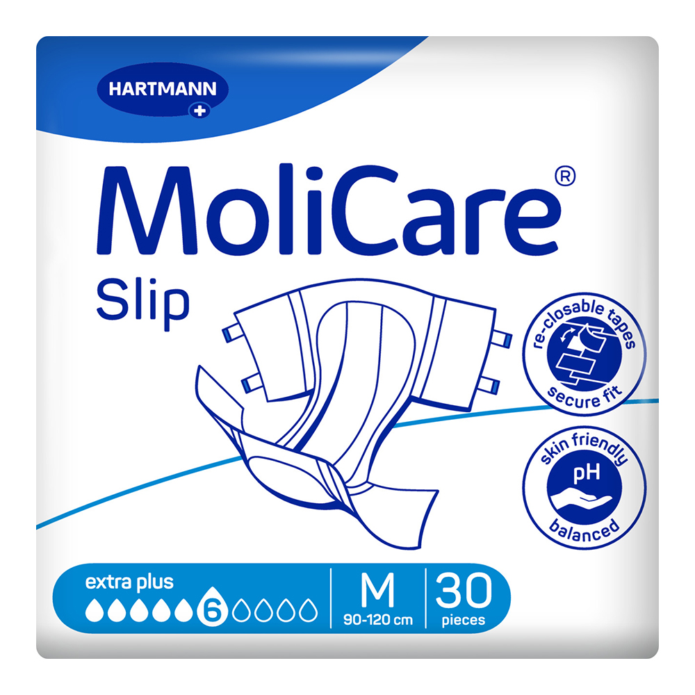 Scutece pentru incontinență MoliCare Premium Elastic, mărimea M, 6 picături, 30 bucăți, Hartmann