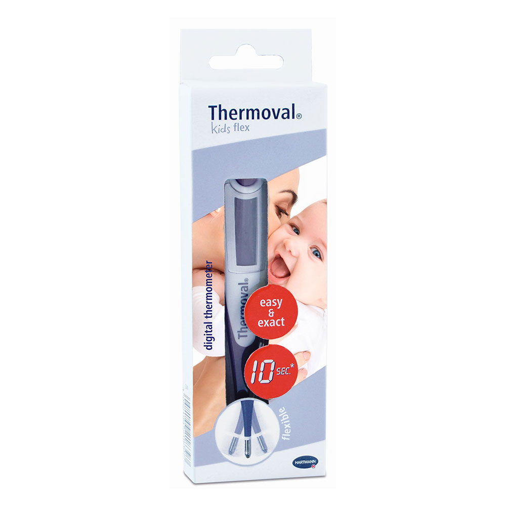Termometru digital cu timp scurt de masurare si cap flexibil, Thermoval Kids Flex