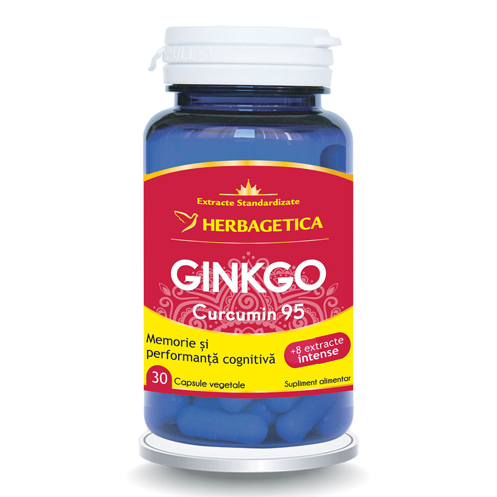 Ginkgo + Curcumin95, 30 capsule, Herbagetica