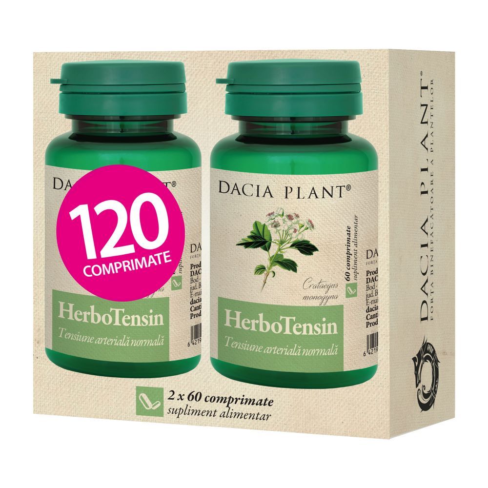 Herbotensin -cps. x 60 - Dacia Plant (1+1 Oferta)