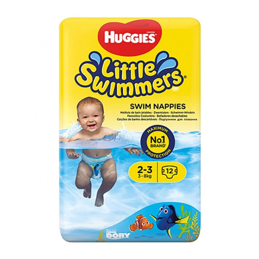 Scutece Chilotel pentru Apa Little Swimmers 2-3 (3-8 Kg), 12 buc, Huggies