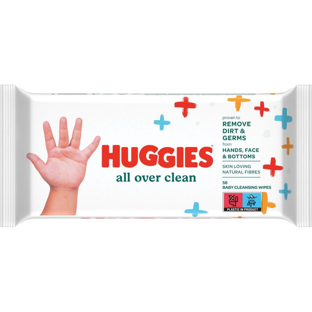 Servetele umede All Over Clean, 56 bucati, Huggies