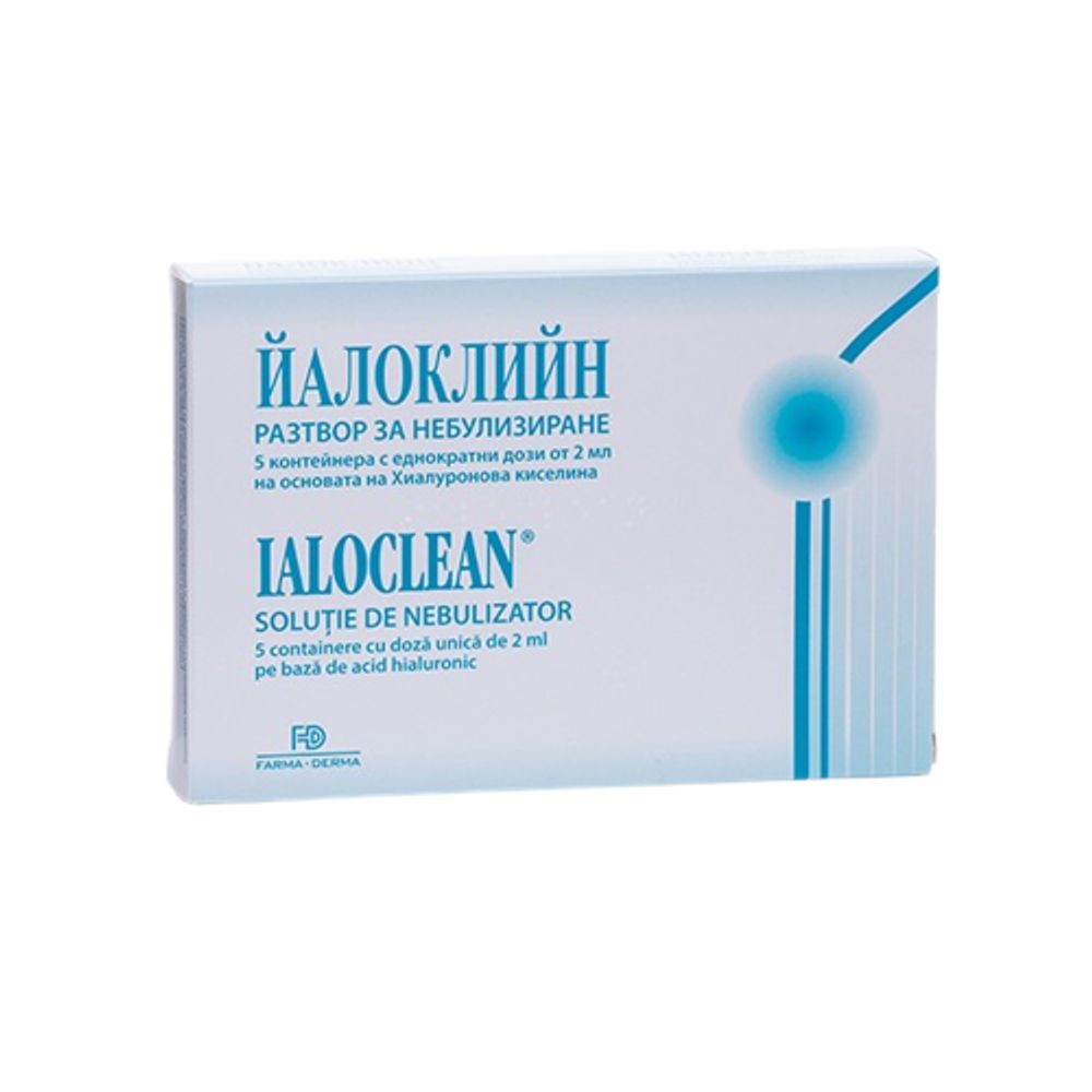 Solutie de nebulizare sterila Ialoclean, 5 monodoze, Farma-Derma