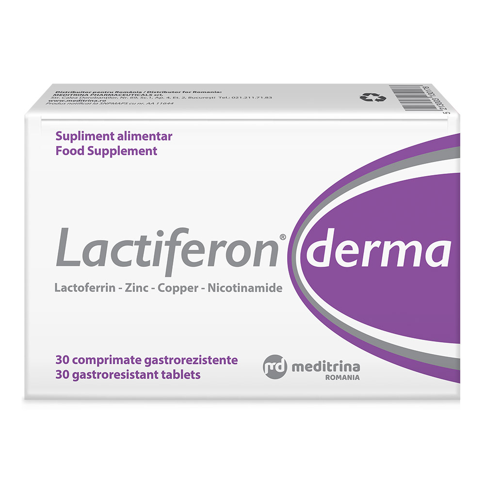Lactiferon Derma, 30 comprimate, Solartium