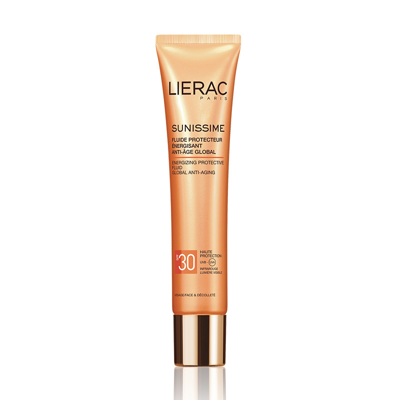 Fluid protector energizant pentru fata SPF 30 Sunissime, 40 ml, Lierac