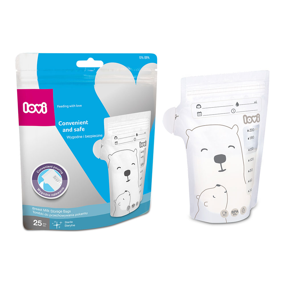 Pungi pentru Stocarea Laptelui 12/208, 25 buc, Lovi