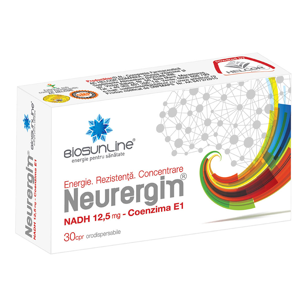 Neurergin, 30 comprimate orodispersabile, Helcor