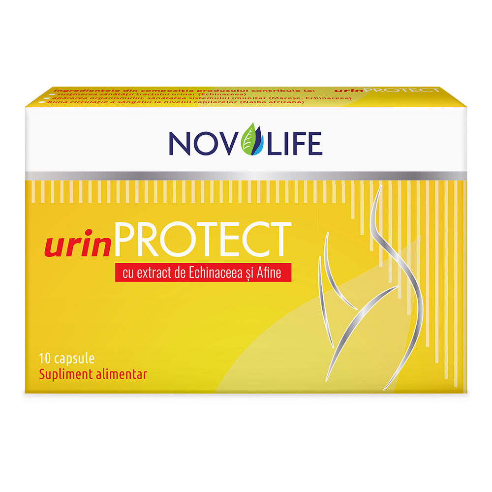 Novolife urinPROTECT cu Extract de Echinaceea si Afine, 10 capsule