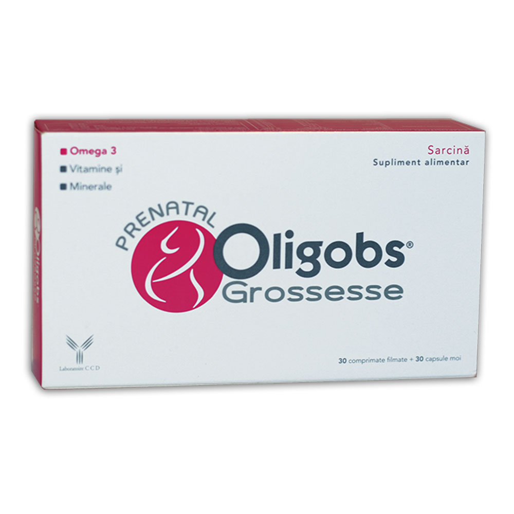 Oligobs Prenatal Omega 3, 30 comprimate + 30 capsule, Laboratoire CCD