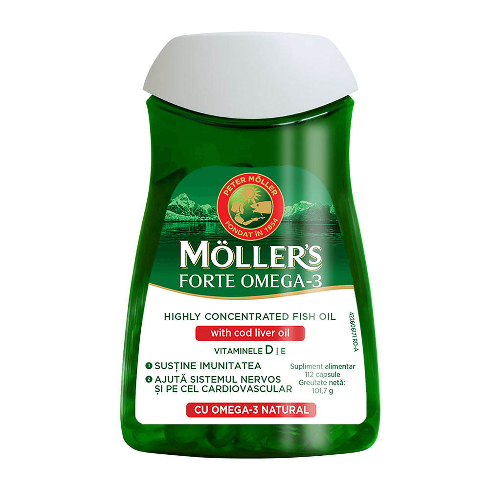 Omega 3 Forte, 112 capsule, Moller's