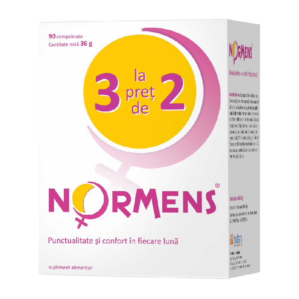 Pachet NorMens (2 + 1), 30 comprimate, Hyllan Pharma