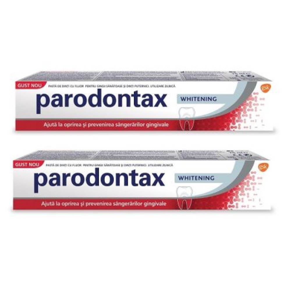 Pasta de Dinti Whitening, 75ml DuoPack, Parodontax
