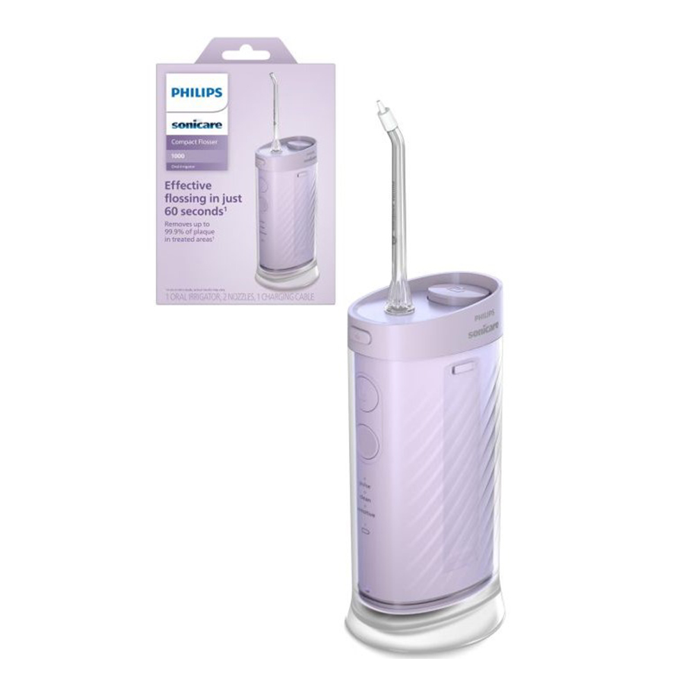 Irigator Bucal Compact Flosser Portabil Sonicare HX3333/23, Mov, Philips
