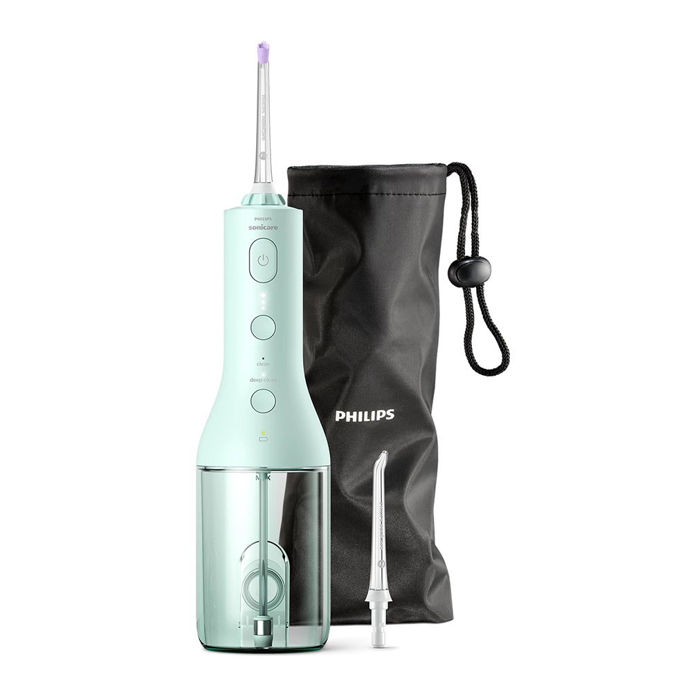 Irigator Bucal Sonicare HX3826/24 Power Flosser Portabil, Verde, Philips