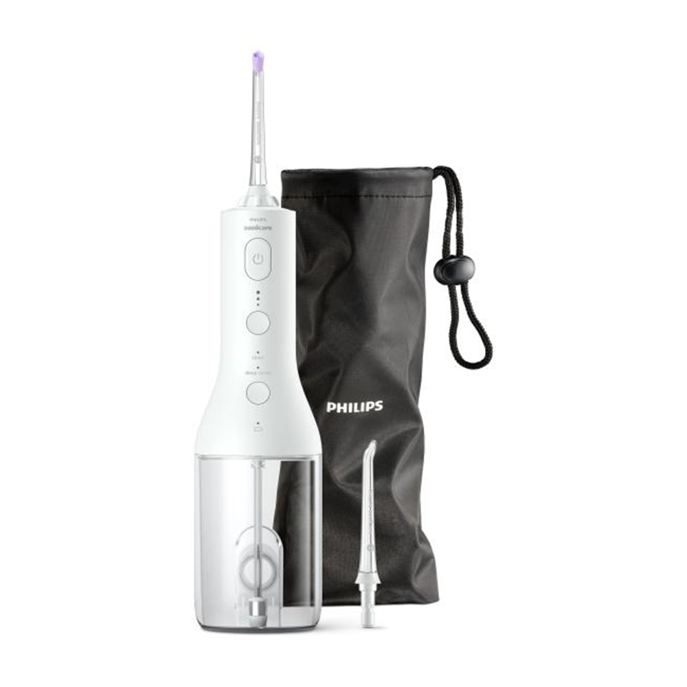 Irigator Bucal Power Flosser Portabil Alb, HX3826/31, Philips Sonicare