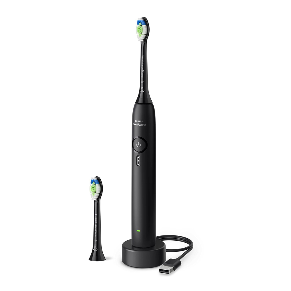 Periuta Electrica 3100 Sonicare HX4032/32, Negru+ 2 Rezerve, Philips