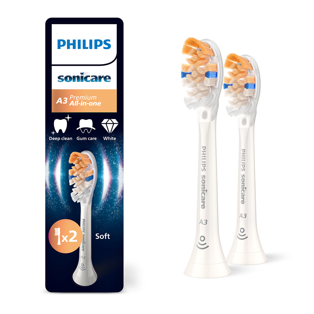 Rezerva Periuta Electrica Premium All in One Alb HX9092/87, 2 buc, Philips Sonicare