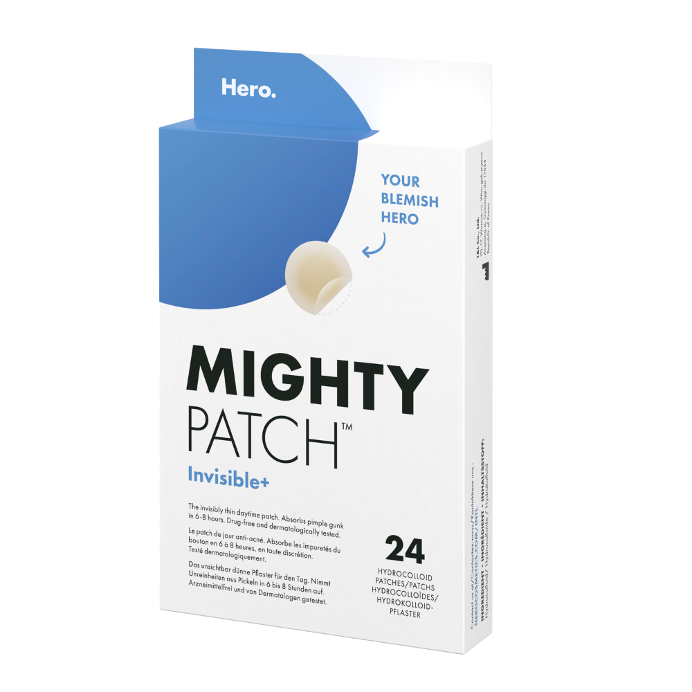 Plasturi Hidrocoloidali pentru Acnee, 24 bucati, Hero Mighty Patch Invisible