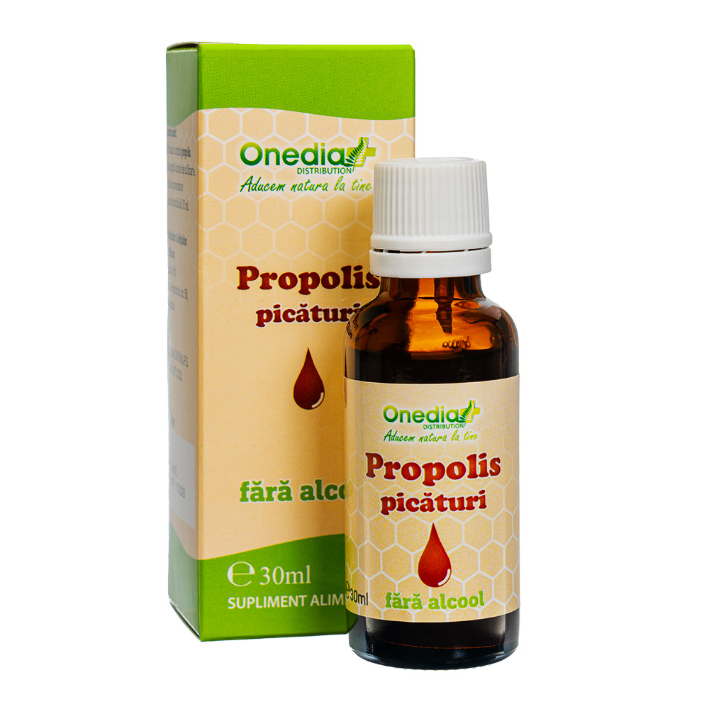 Solutie Polen Propolis fara Alcool, 30ml, Onedia