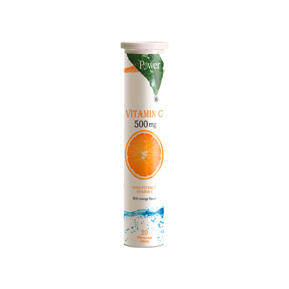 Vitamina C 500mg Stevia , 20 tablete efervescente, Power of Nature