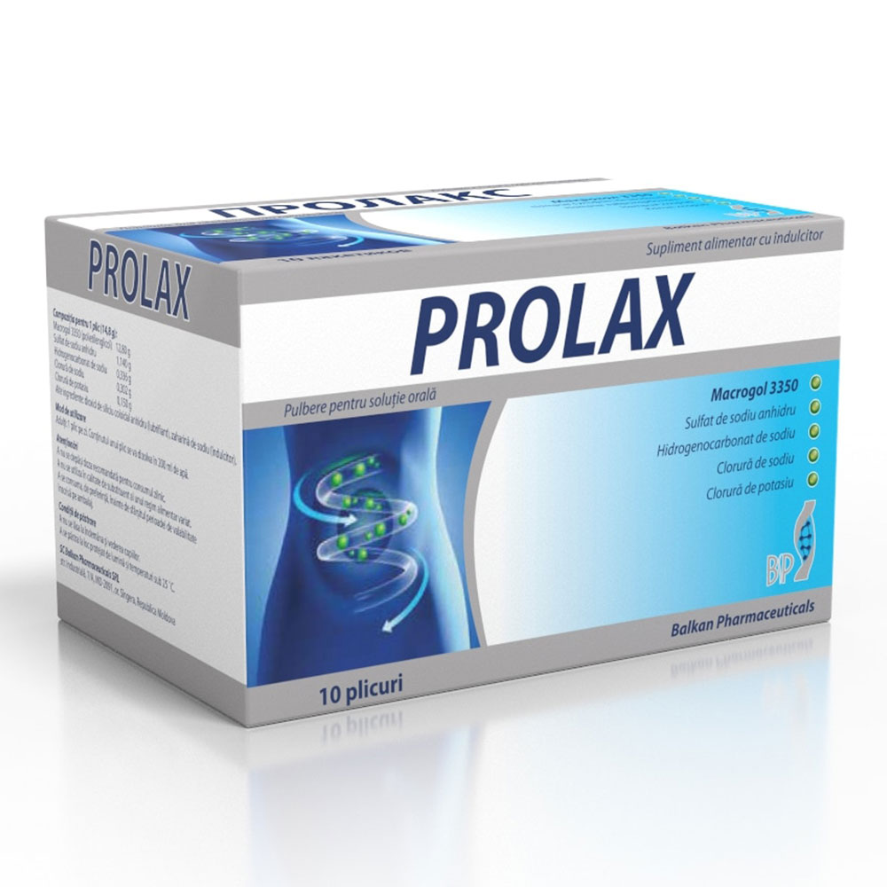 Prolax 14.8g , 10 plicuri, Balkan Pharmaceuticals