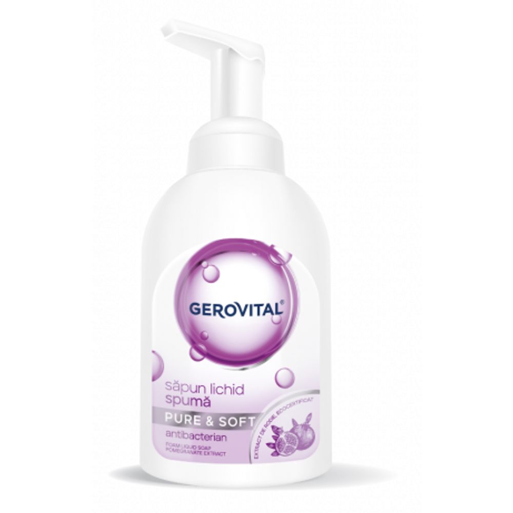 Sapun lichid spuma Pure&amp;Soft, 300ml, Gerovital