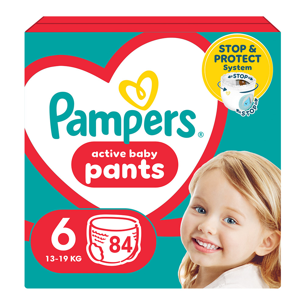 Scutece-chilotel Pampers Pants Marimea 6, 14 kg-19 kg, 84 bucati