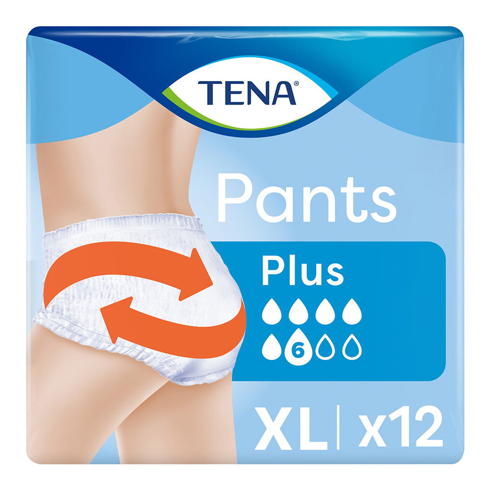 Scutece tip chilot pentru adulti Pants Plus Extra Large, 12 buc