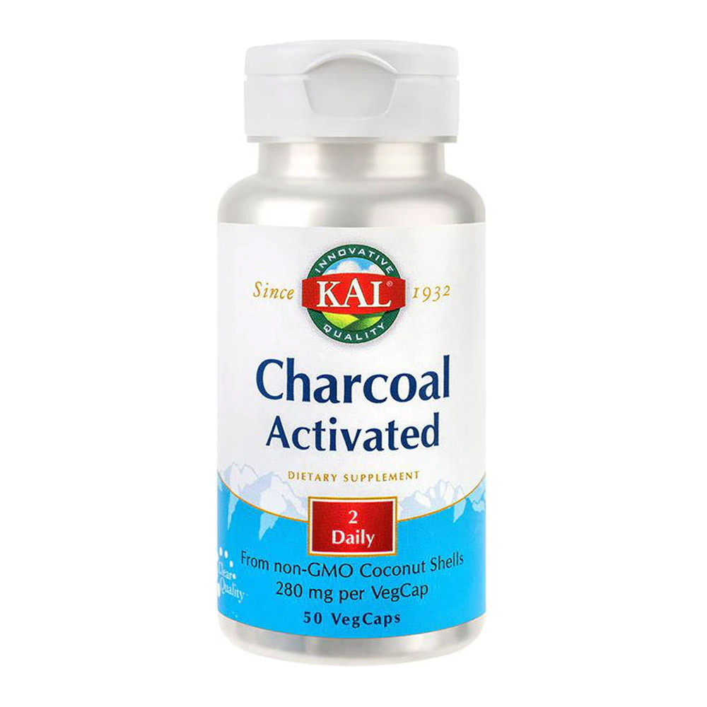 Charcoal Activated 280 mg, 50 capsule vegetale, Secom