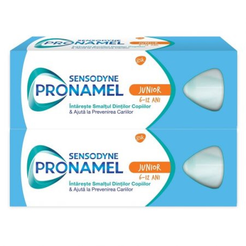 Sensodyne Pasta de Dinti Pro Namel Junior 6-12 ani x 50ml (1+1*50% Oferta)