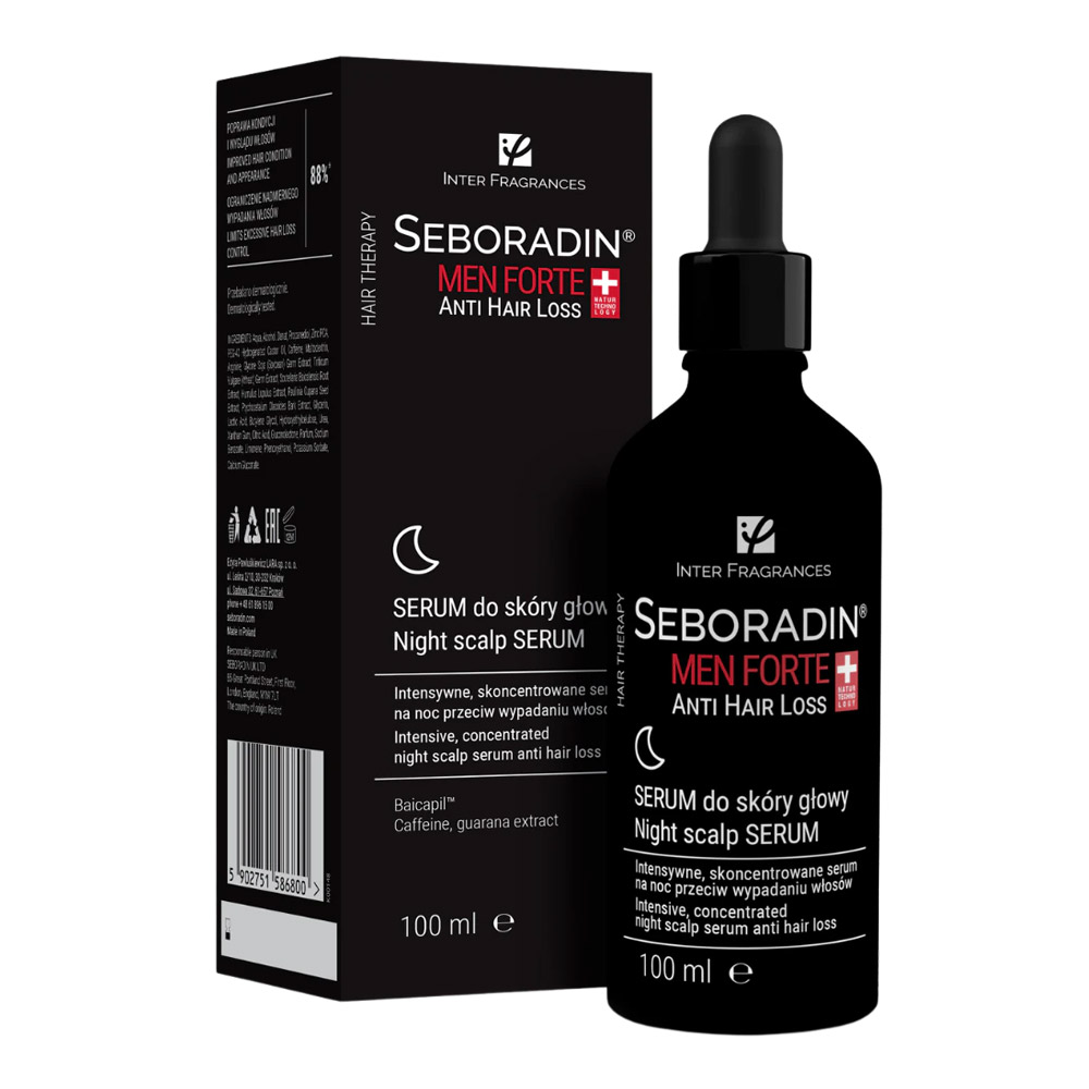 Ser Anti-Cadere de Noapte Men Forte. 100 ml, Seboradin