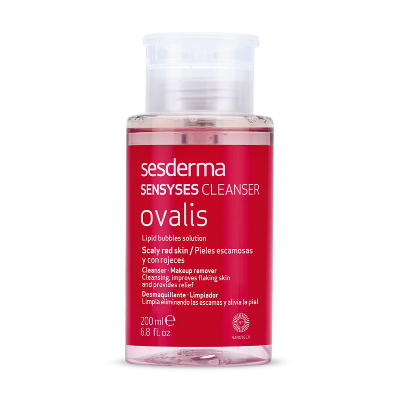 Lotiune pentru curatarea tenului scuamos si cu roseata Sesnyses Ovalis, 200 ml, Sesderma