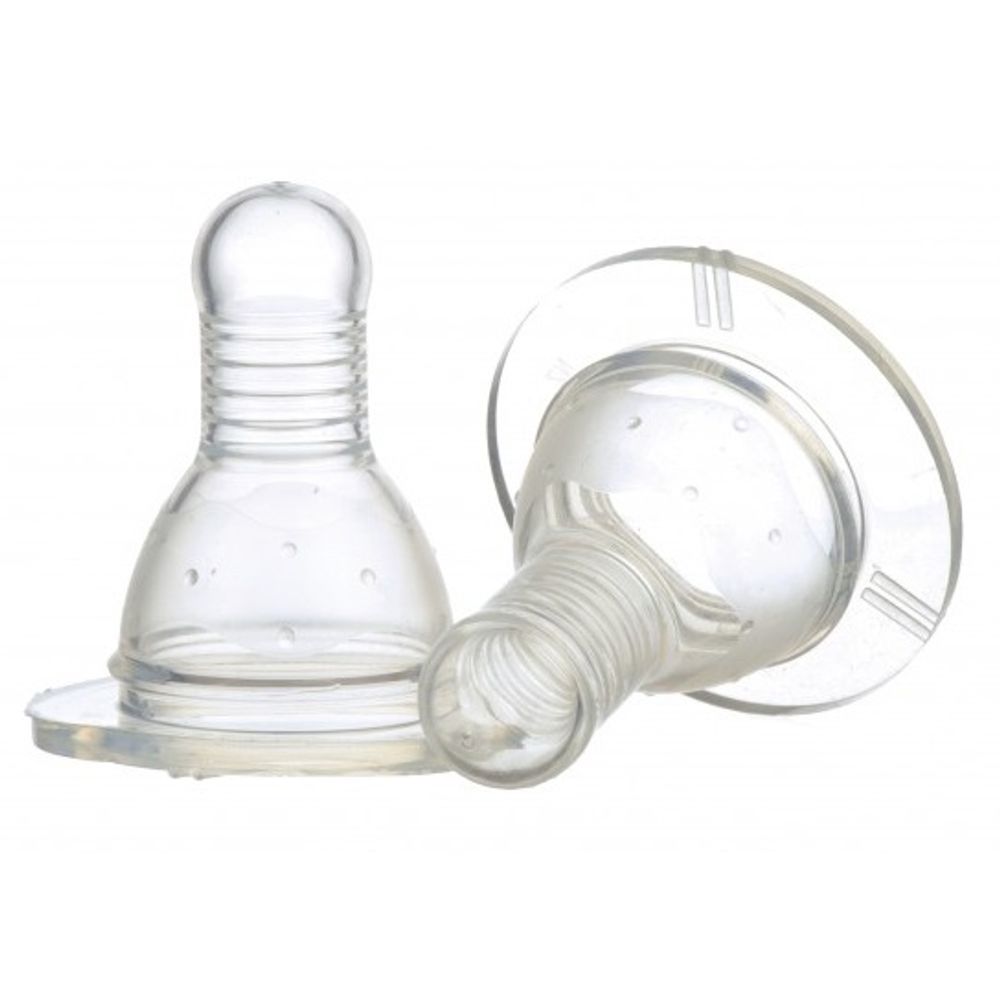 Set 2 tetina silicon 0+ Baby, 2 bucati, Minut