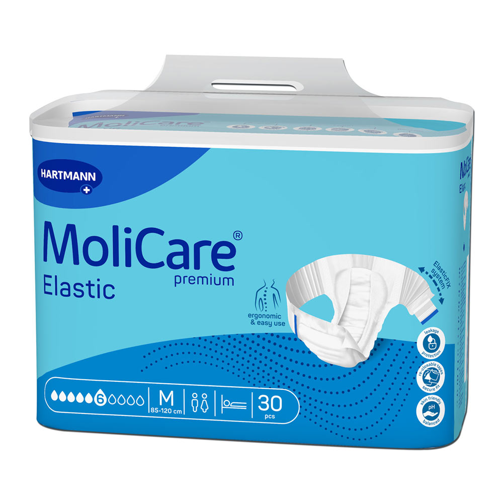 Slip pentru incontinenta MoliCare Premium Elastic 6 PIC marime M (165272), 30 bucati, Hartmann