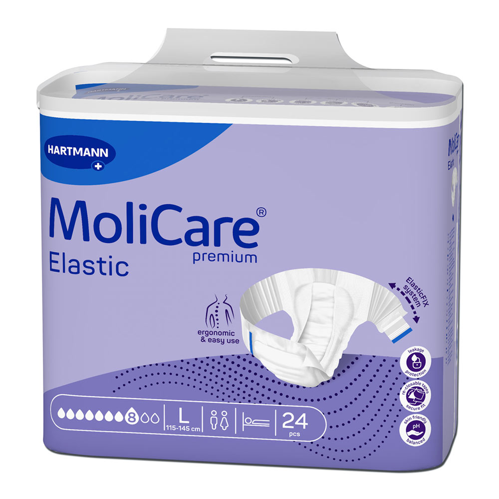 Slip pentru incontinenta MoliCare Premium Elastic 8 PIC marime L (165473), 24 bucati, Hartmann