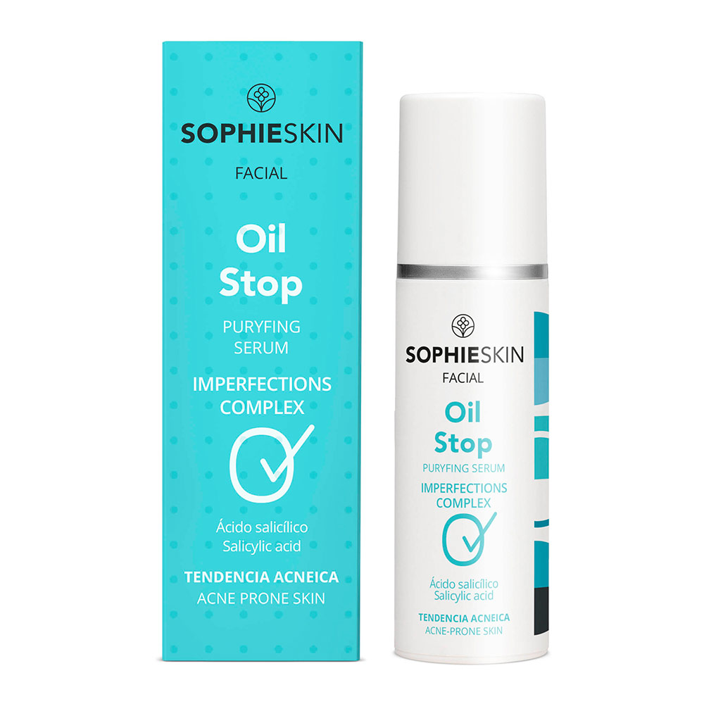 Ser purificator pentru ten cu tendinta acneica Oil Stop, 30 ml, Sophieskin