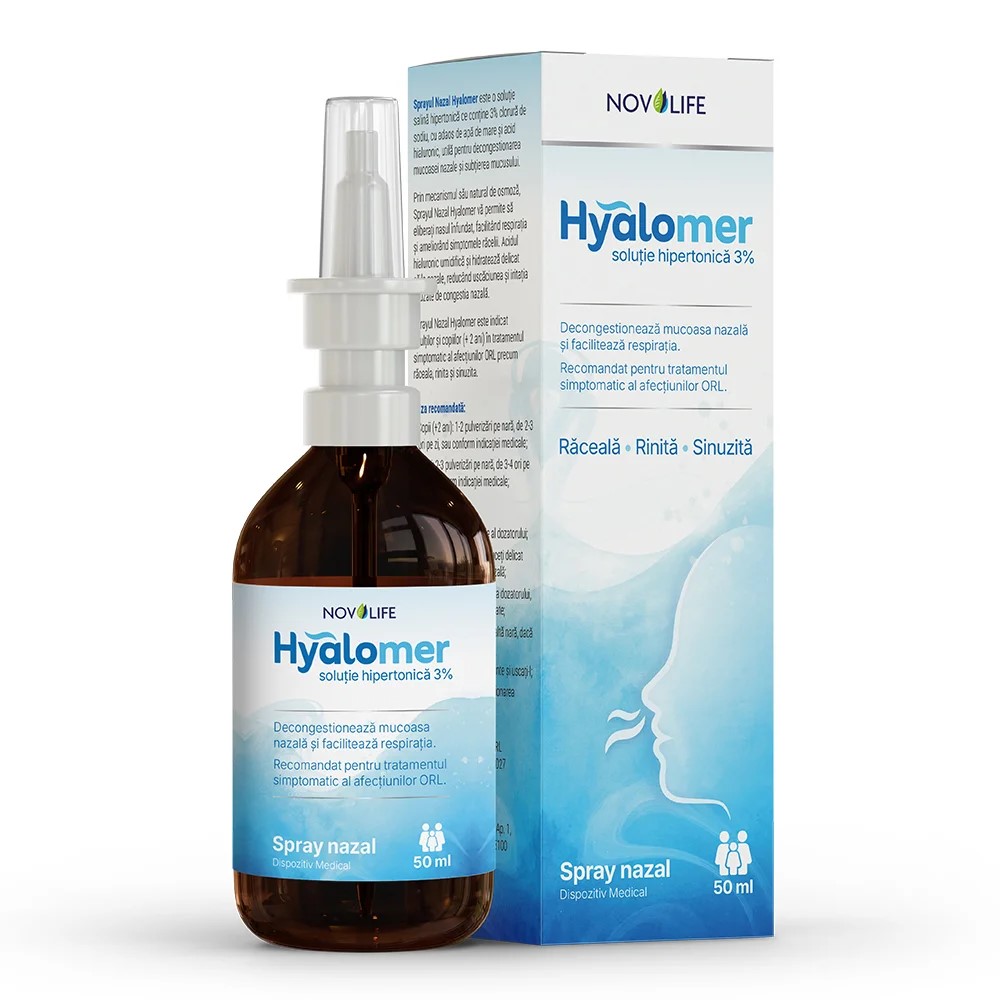 Spray nazal Hyalomer, 50ml - Novolife