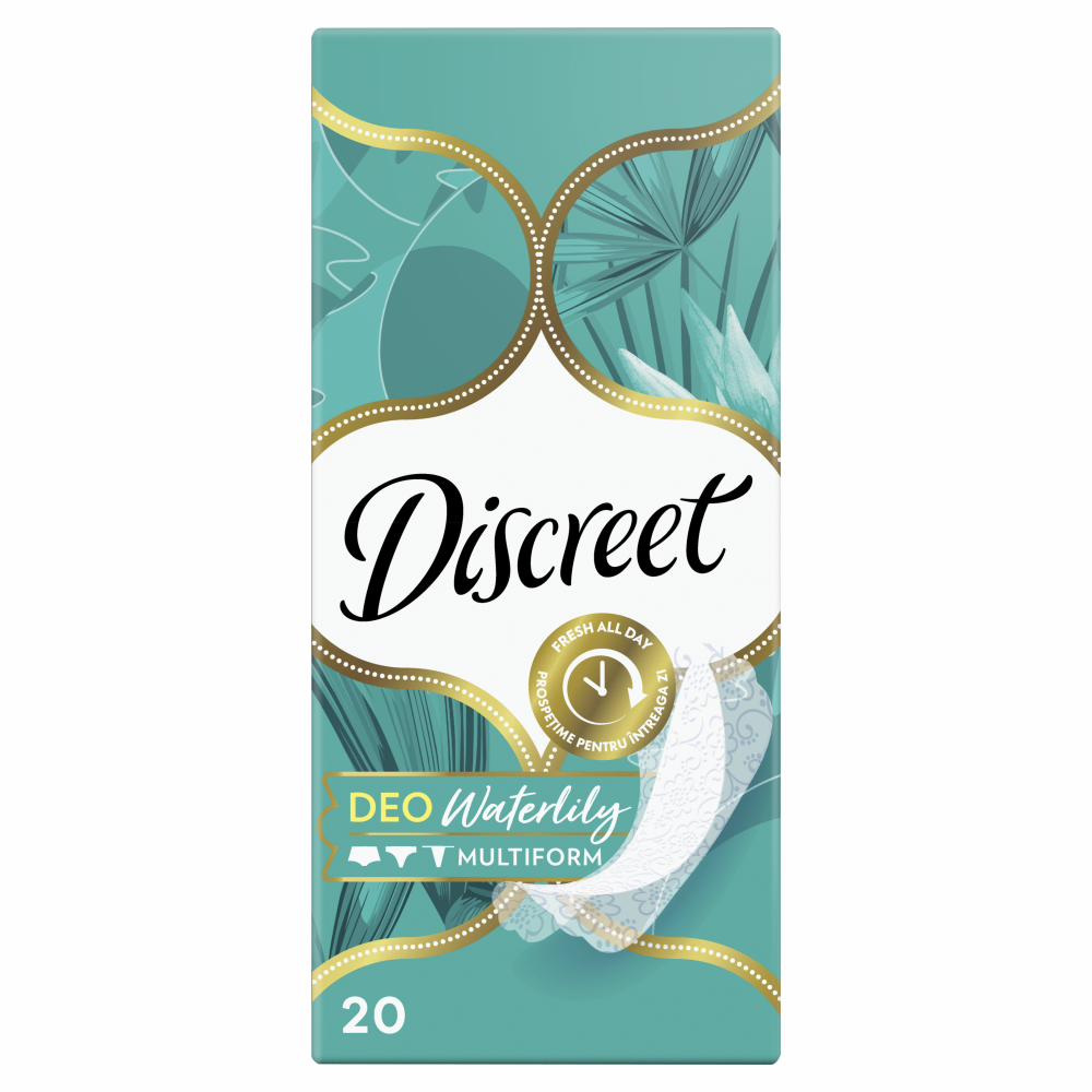 Absorbante zilnice Discreet Mutiform Waterlily, 20 buc