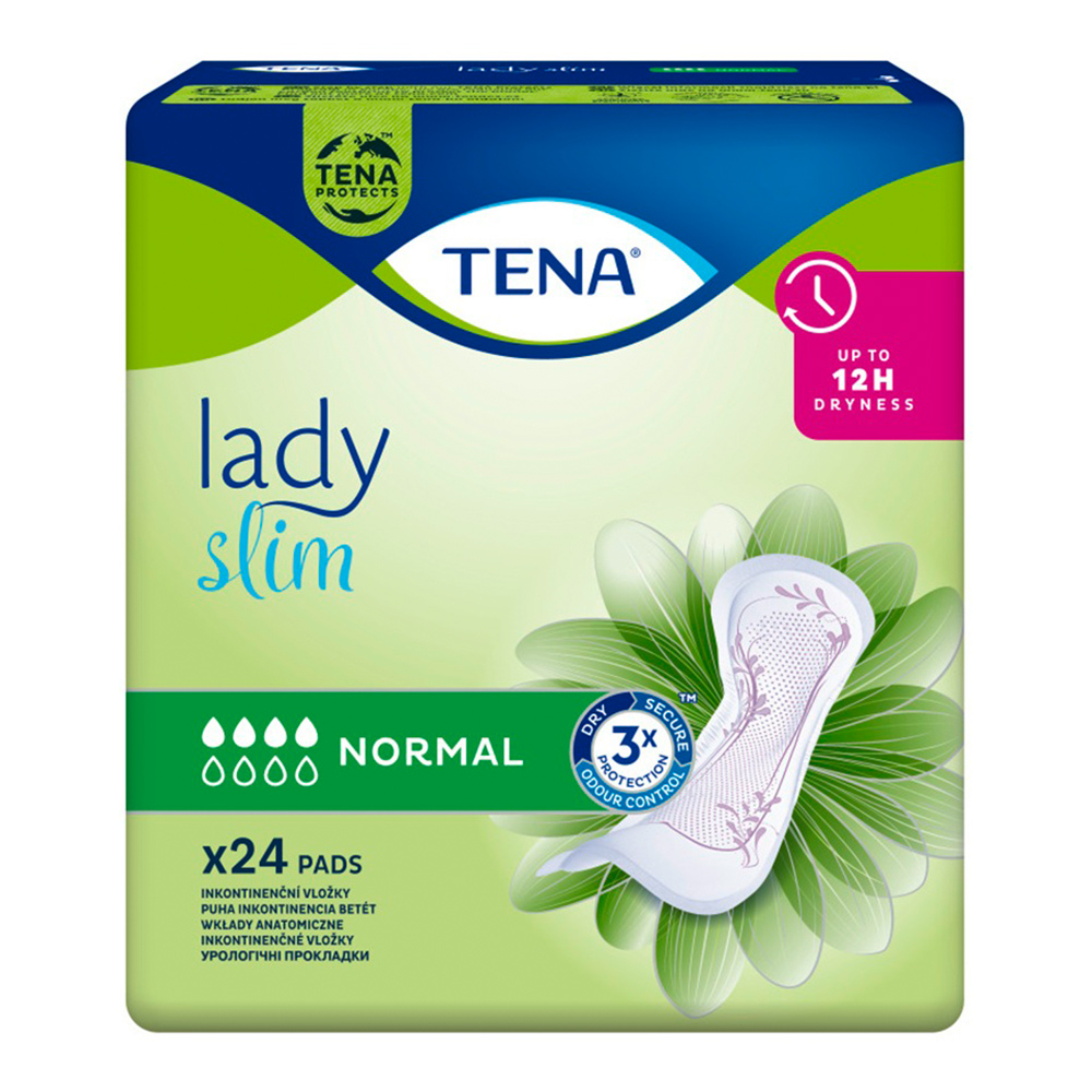 Absorbante Lady Slim Normal, 24 bucati, Tena