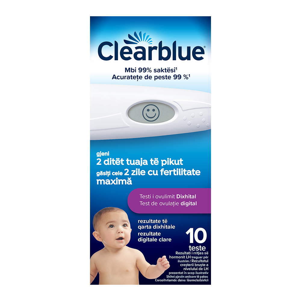 Test Ovulatie ClearBlue Digital, 10 buc, Procter & Gamble