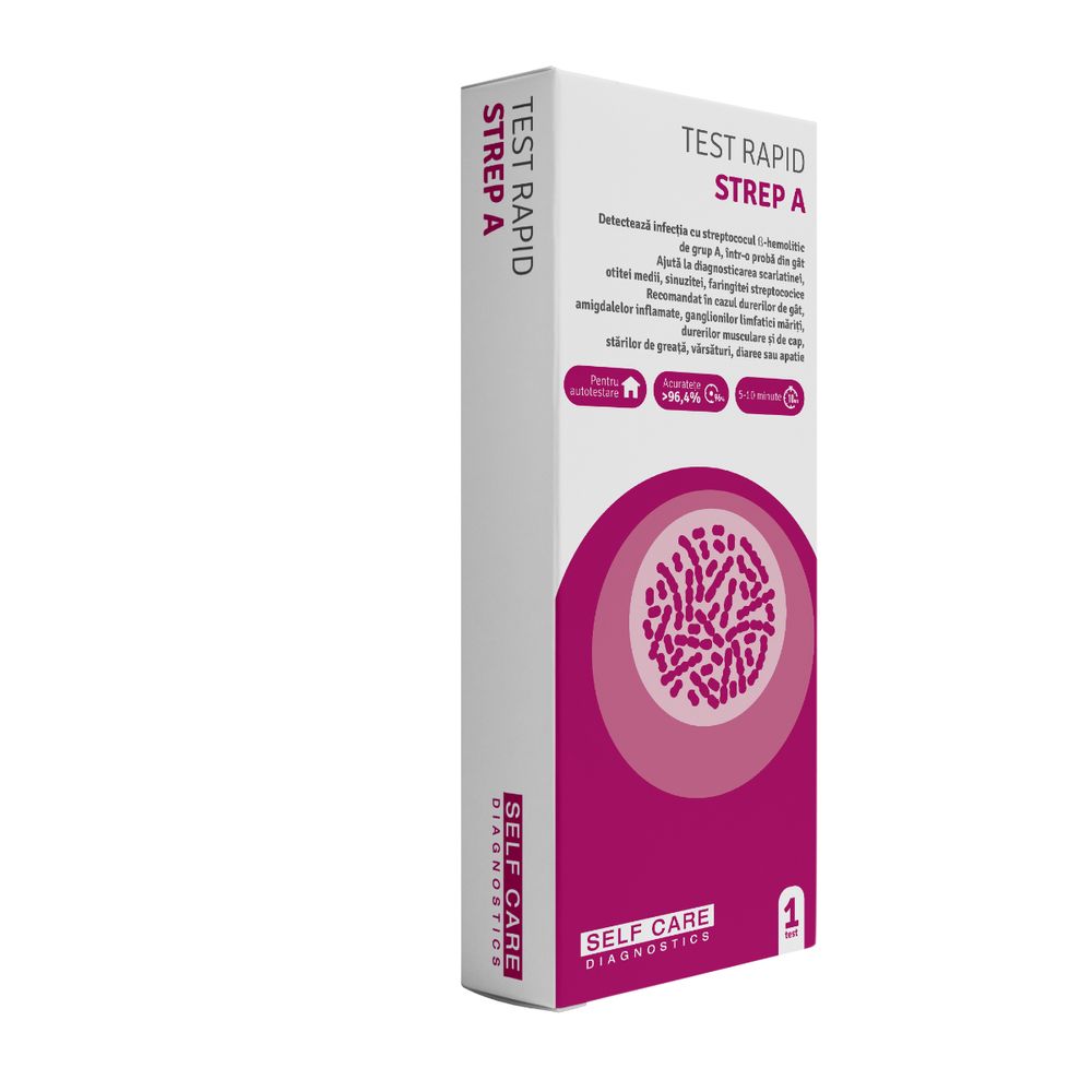 Test Rapid Streptococ A, 1 buc, Self Care