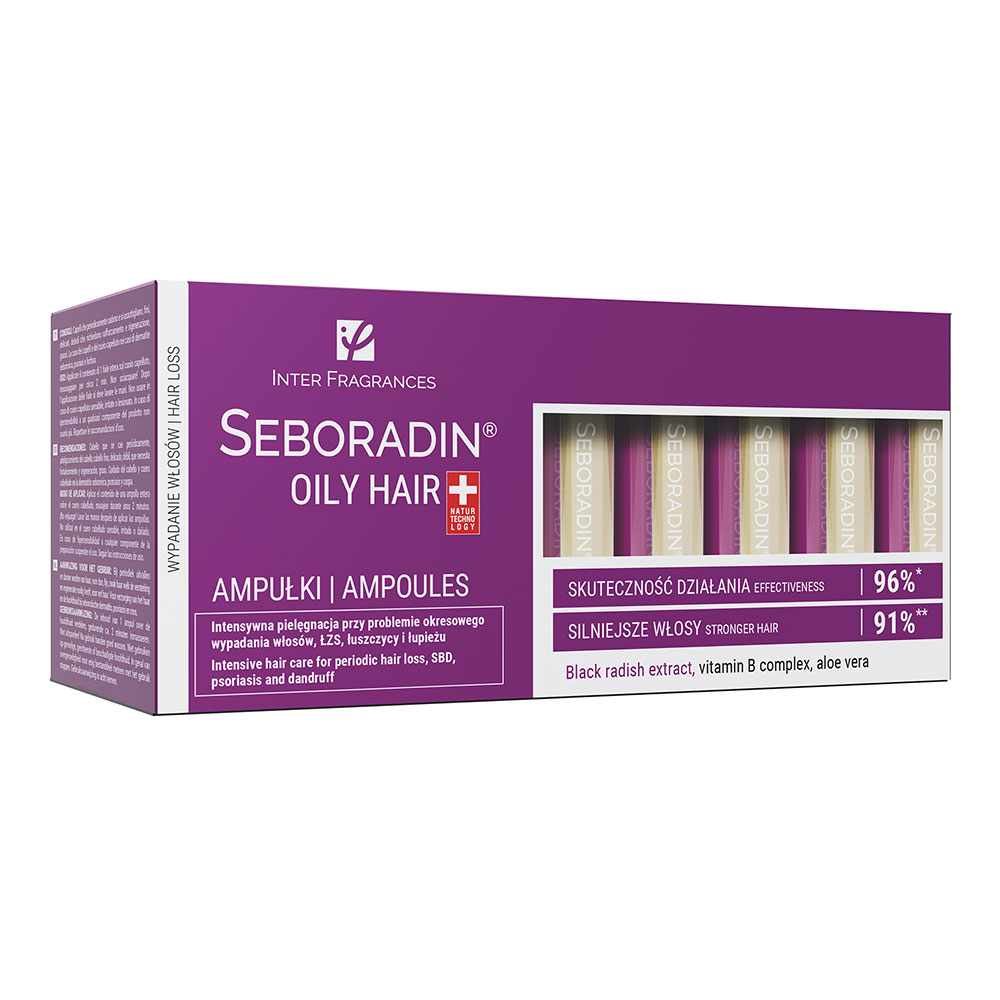 Tratament pentru par cu tendinta de ingrasare Oily, 14 fiole x 5.5 ml, Seboradin