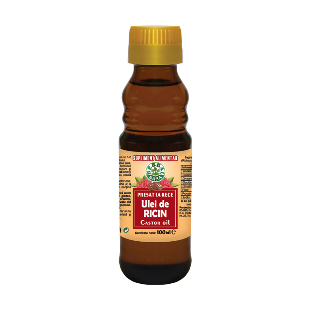 Ulei de Ricin, 100 ml, Herbavit