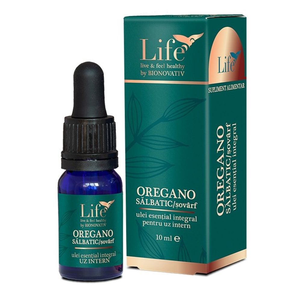 Ulei esential integral de oregano salbatic, 10 ml, Bionovativ