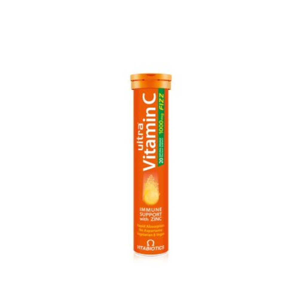 Ultra Vitamina C Fizz 1000mg, 20 tablete efervescente, Vitabiotics