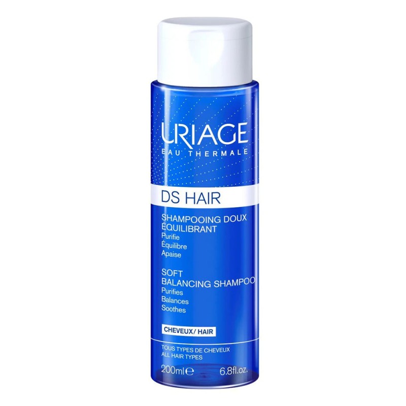 Sampon reechilibrant cu apa termala DS Hair, 200ml, Uriage