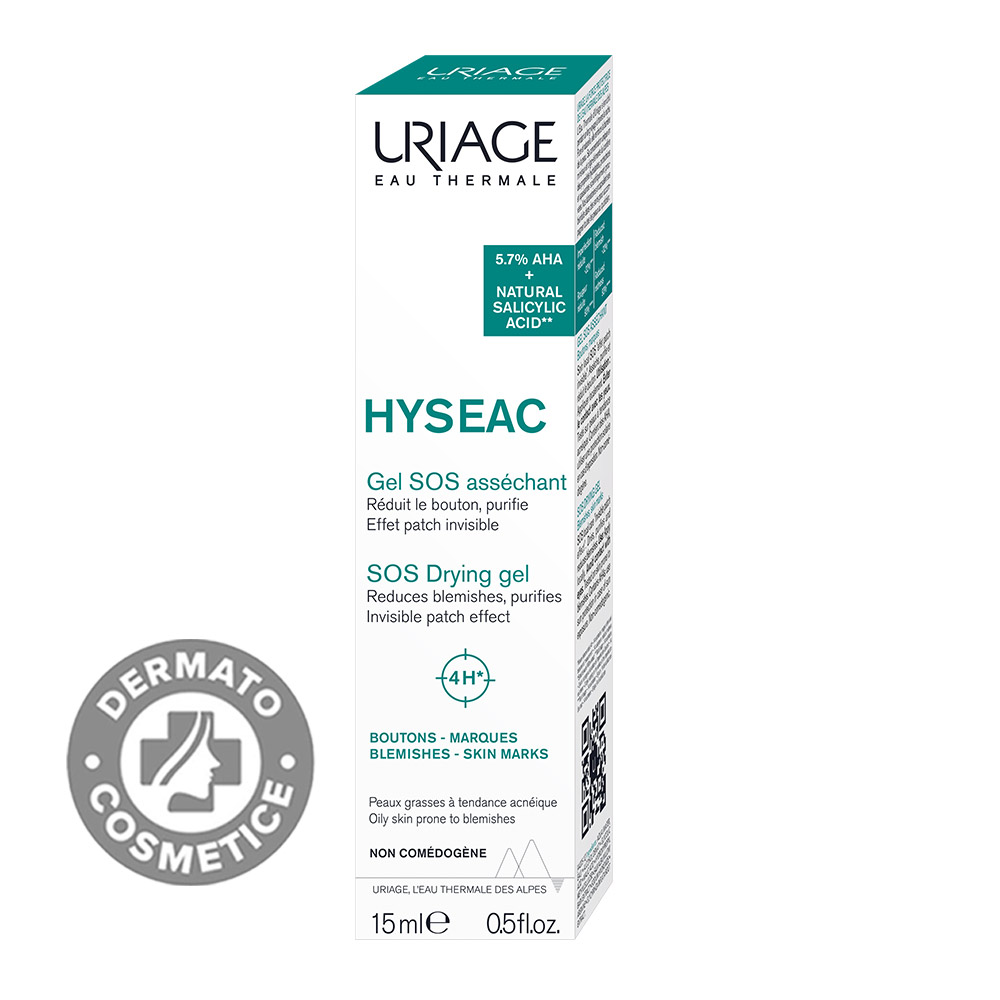 Gel SOS Drying Gel Hyseac, 15 ml, Uriage